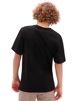 Camiseta VANS CLASSIC LOGO - Black/Spiral (JUNIOR)