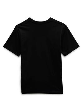 Camiseta VANS CLASSIC LOGO - Black/Spiral (JUNIOR)