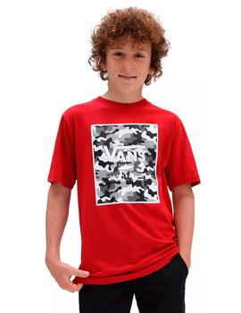 Camiseta VANS PRINT BOX  - Chilippr/Prmry (JUNIOR)