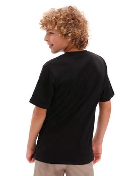 Camiseta VANS PRINT BOX - Black/Spiral (JUNIOR)