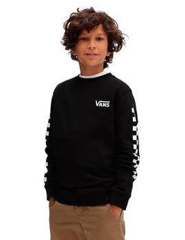 Sudadera Crew VANS EXPOSITION - Check Black (JUNIOR)