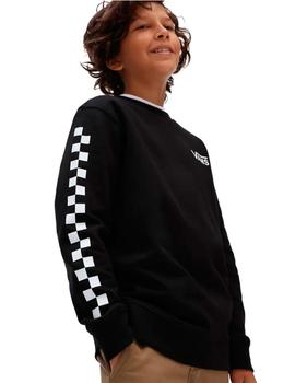 Sudadera Crew VANS EXPOSITION - Check Black (JUNIOR)