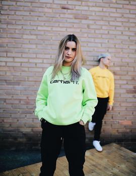 Sudadera Carhartt Sweatshirt - Lime black