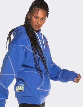 Sudadera Grimey PLANETE NOIRE OVERLOCK- Blue