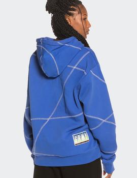 Sudadera Grimey PLANETE NOIRE OVERLOCK- Blue