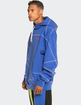 Sudadera Grimey PLANETE NOIRE OVERLOCK- Blue