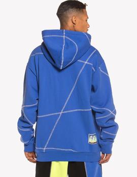 Sudadera Grimey PLANETE NOIRE OVERLOCK- Blue