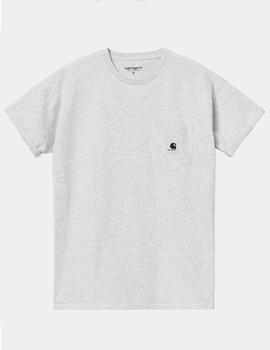 Camiseta Carhartt W' S/S POCKET - Ash Heather