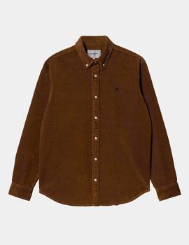 Camisa Carhartt MADISON CORD - Tawny / Black