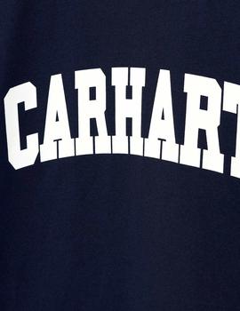 Camiseta Carhartt UNIVERSITY - Dark Navy / White