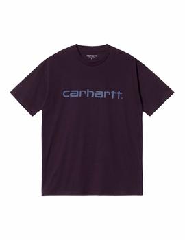 Camiseta CARHARTT W' SCRIPT - Dark Iris / Cold Viola