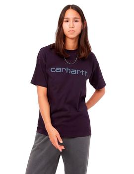 Camiseta CARHARTT W' SCRIPT - Dark Iris / Cold Viola