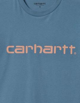 Camiseta CARHARTT W' SCRIPT - Icesheet / Sediment