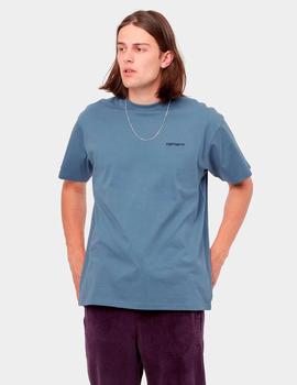 Camiseta CARHARTT SCRIPT EMBROIDERY - Icesheet / Black