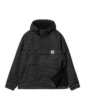 Canguro Carhartt NIMBUS PULLOVER - Deep Freeze Print, Black