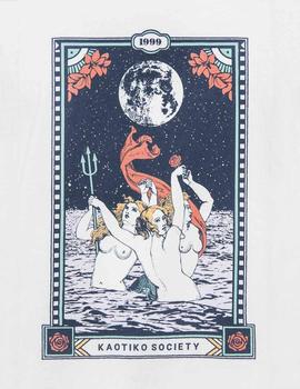 Camiseta KAOTIKO WASHED SIRENS MOON - White