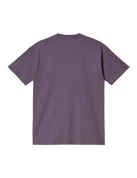 Camiseta CARHARTT W' SCRIPT - Provence / Dark Iris