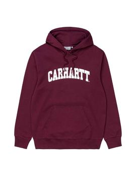 Sudadera Capucha CARHARTT UNIVERSITY - Wine / White