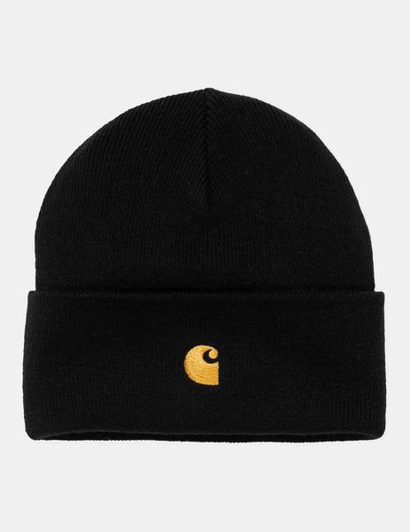 Gorro CARHARTT CHASE - Black / Gold