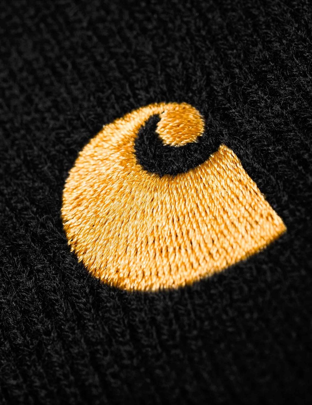 Gorro CARHARTT CHASE - Black / Gold