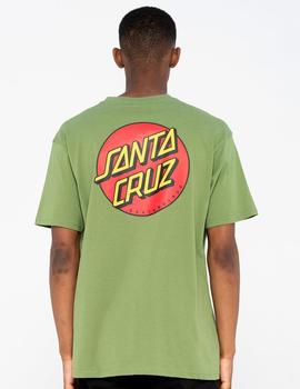 Camiseta SANTA CRUZ CLASSIC DOT CHEST  - Dill Green