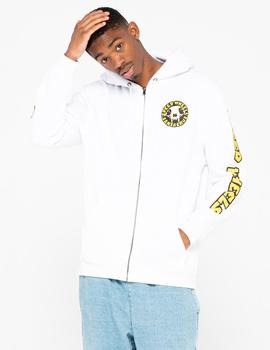 Sudadera Abierta SANTA CRUZ HOOD SW SKULL  - White