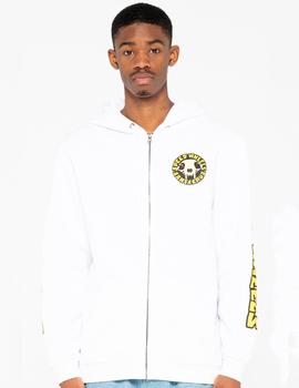 Sudadera Abierta SANTA CRUZ HOOD SW SKULL  - White