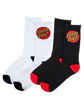 Calcetines CLASSIC DOT (2 Pack) - Negro/Blanco