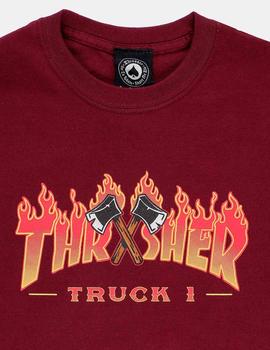 Camiseta THRASHER TRUCK 1 - Granate