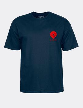 Camiseta POWELL PERALTA TUCKING SKELETON - Azul marino