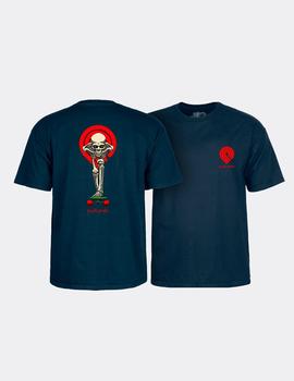 Camiseta POWELL PERALTA TUCKING SKELETON - Azul marino