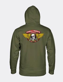 Sudadera Powell Peralta Capucha WINGED RIPPER - Army