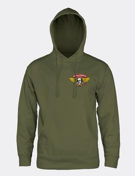 Sudadera Powell Peralta Capucha WINGED RIPPER - Army