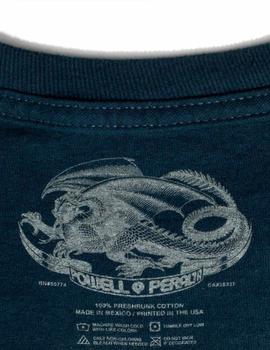 Camiseta Powell Peralta SKATEBOARD SKELETON - Azul Marino