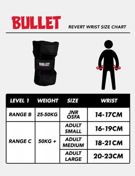 Muñequeras BULLET REVERT - Black