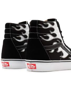 Zapatillas SK8-HI-Flame Black/White