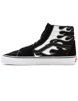 Zapatillas SK8-HI-Flame Black/White