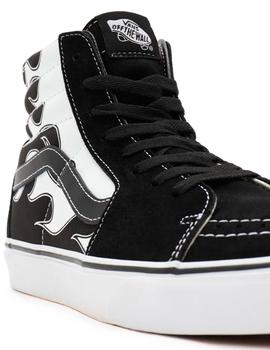Zapatillas SK8-HI-Flame Black/White