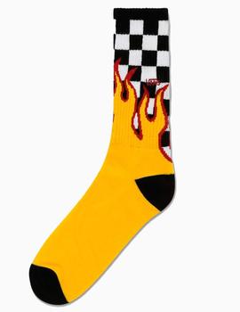 Calcetines FLAME CHECK CREW  - Black/White/Check/F