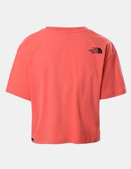 Camiseta TNF Mujer W CROPPED FINE - FADED ROSE