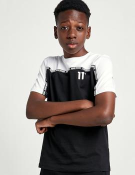Camiseta 11º JR CUT AND SEW TAPED - Black / White
