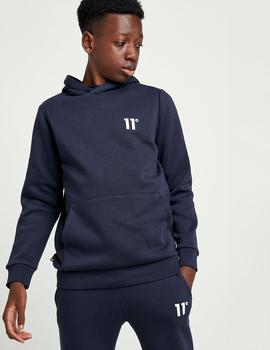 Sudadera 11º Degrees Capucha JR CORE SMALL LOGO - Navy