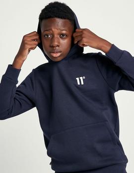 Sudadera 11º Degrees Capucha JR CORE SMALL LOGO - Navy