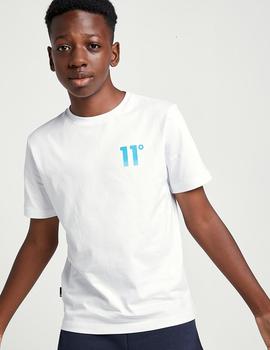 Camiseta 11º Degrees JR GRADIENT LOGO - White