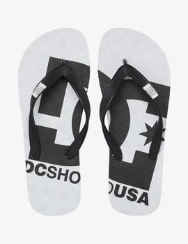 Chanclas SPRAY GRAFFIK WBM - Blanco/Negro Monogram