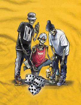 Camiseta DGK LAST ROLL - Dorado