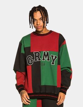 Sudadera Crew GRIMEY SINGGANG JUNCTION PRINT - Red