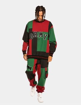 Sudadera Crew GRIMEY SINGGANG JUNCTION PRINT - Red