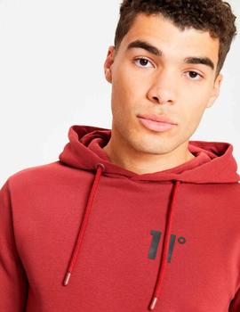 Sudadera 11 DEGREES Capucha CORE PULLOVER - Rhubarb Red