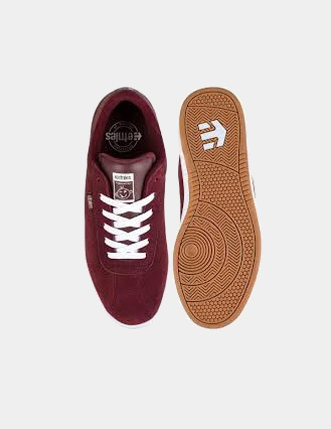 Zapatillas ETNIES THE SCAM-BURGUNDY WHITE